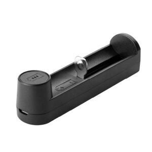 단일 슬롯 3.7V 18650 리튬 배터리용 표시등이 있는 스마트 충전기 18650 18490 17500 18350 16340 14500 1