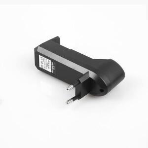 EU 소켓 범용 충전기 3.7V 18650 26650 16340 14500 리튬 이온 충전지 단일 슬롯 자동 충전기