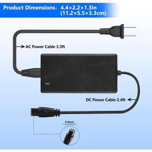 새로운 42V 2A 범용 리튬 배터리 충전기 36V 호버보드 셀프 밸런싱 스쿠터용 100-240V AC 전원 어댑터 EU U