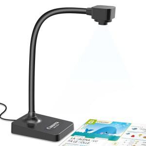 [미국배송] 교사용 USB 문서 카메라 원격 학습용 웹캠 수동 초점 마이크 MAC OS용 폴드 WINDOWS용 크롬북 웹 회의 교육 라이브 데모 시각화기 지원