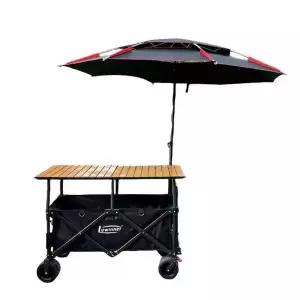 캠핑 테이블 파라솔 캠핑웨건 대형 웨건 햇빛 그늘막 카트