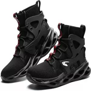 오리스타코 작업 안전 스틸 토 부츠 경량 통기성 산업용 건설용