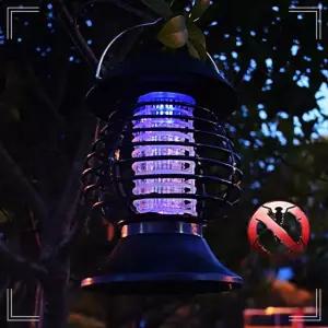 태양광충전 레트로04 2IN1 정원무드등 모기퇴치기 QWE3B04B