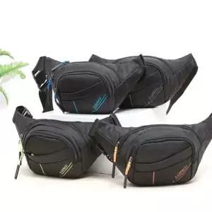 4컬러 캐주얼 미니힙색 크로스백 등산 여행 보조가방