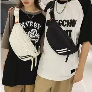 남여공용 투라인 힙색 보조가방 여행가방 커플 메신저