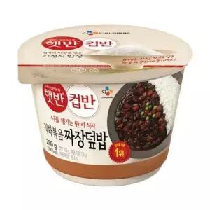 제일제당 즉석밥직화볶음짜장덮밥컵반 280g