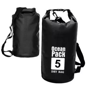 드라이백 오션 블랙 5L한쪽끈 수영가방 비치백 여행백 오션팩 백팩