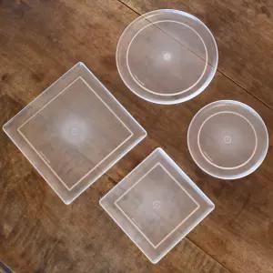 트라이탄 접시 사각 21cm 안깨지는 대한민국 100022