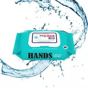 손세정물 티슈 80매 1팩 손 전용 청결 위생