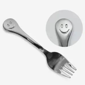유아 어린이 키즈 스마일 스텐 미니 수저 포크 5개