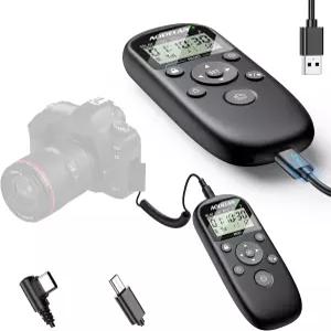 충전식 인터벌미터 타이머 셔터 릴리스 리모컨과 LCD 화면 호환 소니 A7 III IV A7R A7C II A6600 A6700