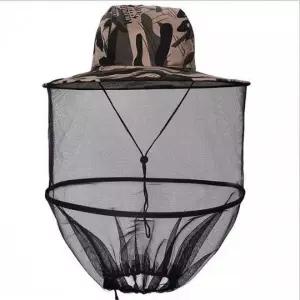 벌초용 방충 얼굴망 모자 캠핑 벌레퇴치 안전 헬멧망