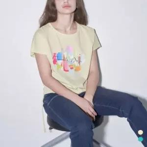 [올리비아로렌]올리비아로렌 사이드 스트링 포인트 티셔츠 VVCAS5M5371 애플아울렛