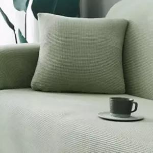 [무료배송] P1 3인용 쇼파 리폼 격자모양 천갈이 커버 딥그린