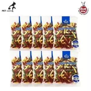 [반려] 100g 모이스트 바우와우 10개x콤보버거