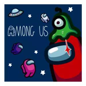 어몽어스 PLAY시리즈 우주 보석십자수 캔버스 25x25cm