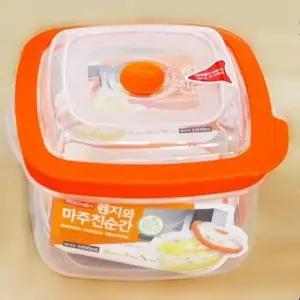 PJ전자렌지용기(정사각 1000ml) 2P 렌지용기 렌지그릇