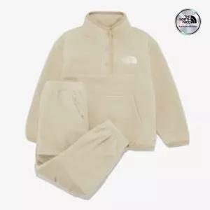 노스페이스 NT7TR58T 키즈 파인콘 플리스 세트 LIGHT BEIGE 146912