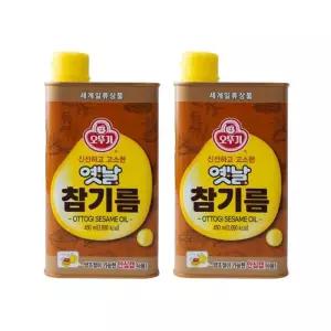 오뚜기 옛날 참기름(캔) 450ml x2개