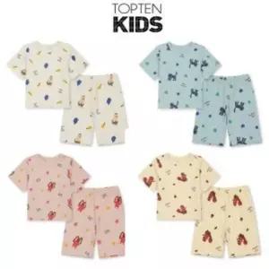 탑텐 키즈 유아 소프트모달 7부 셋업 MKG5UI3301 454024