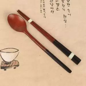 우드 나무 도시락수저세트 커트러리세트 숟가락젓가락세트