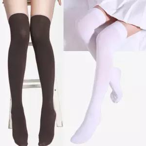 니하이스타킹 교복 오버니 무릎위 사계절 고탄력 aAM7+5bxr