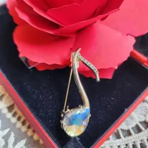 음표 큐빅브로치 포인트