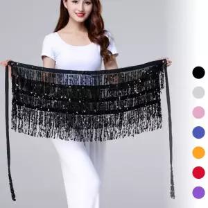 라인댄스 랩스커트밸리댄스복 힙스카프 줌바댄스복 Dbn6+4fjv