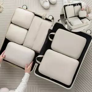 여행용 압축파우치 6종세트 압축팩 방수파우치 캐리어 이너백 수납가방 5COLOR