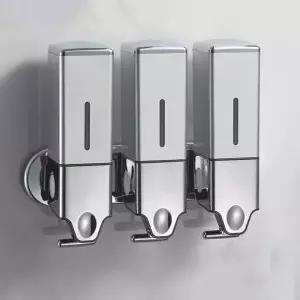 욕실 벽걸이 디스펜서 샴푸통 3구 세제통