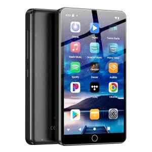 [미국배송] 블루투스 및 WIFI가 지원되는 FANVACE 144GB MP3 플레이어 4인치 터치스크린 스피커가 ANDROID 13 OS MP4 SPOTIFY가 음악 AUDIBLE AMAZON MUSIC PLAY STORE