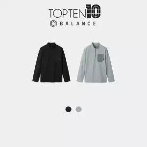 탑텐 밸런스 남성 스텐 하프 집업 카라티 MBF5TT1200 BS 454242