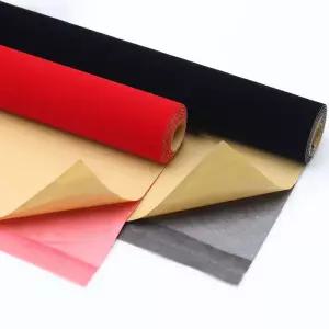 자체 접착 벨벳 원단 시트지 스웨이드 패브릭 플란넬 극세사 공예용 가구 리폼 미끄럼