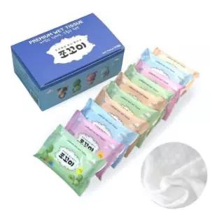 미니 물 티슈 10개입 휴대용 여행용 위생 외출용 개별 포장