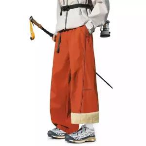 남성용 팬츠 면 겨울 캐주얼 캐시미어 아이템 점프 트렌디 따뜻한 스키 배기핏 빅사이즈 HT4