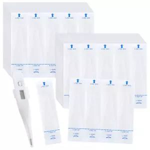 디지털 온도계용 일회용 프로브 커버 200개 범용 슬리브 정확한 위생 구강 겨드랑이 렉타