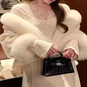 여성 원피스 스커트 니트 이너 동계 가을 러블리 프렌치한 날씬해 레이스 보이기 천금빛 다올4