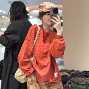 겨울 라운드넥 풀오버 와펜 트렌드 블레이저 롤업 여성패션 맨투맨 DL4