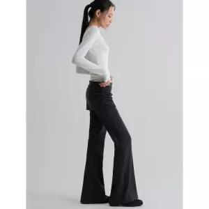 8 seconds 슬림핏 레이어드 저지 팬츠 - 애쉬 255060