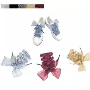 쉬폰 넓은 신발끈 2p 운동화끈 리본 스포츠 1.1m cTH9+8hCS