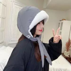 여성 패딩 바라클라바 겨울 방한 넥워머 스키 털 모자