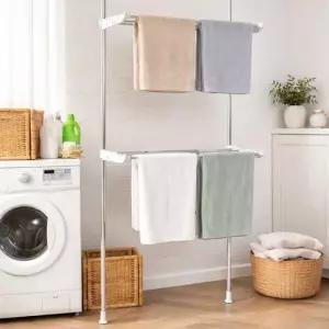 아트박스 보노하우스 접이식 베란다 빨래건조대 2단