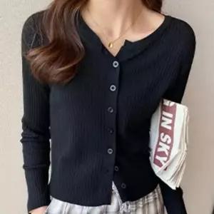 [SBD] 얇은 골지가디건 골지 여성가디건 베이직 가디건 슬림