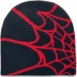 윈나케슈 Y2k 스파이더 비니 모자 MEA 컬파 무선 아크릴 니트 해골 여성 남성 청소년용 겨울 따뜻한