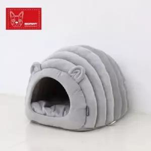 [반려] 레드퍼피 션 그레이 강아지방석 마우스 하우스 중형