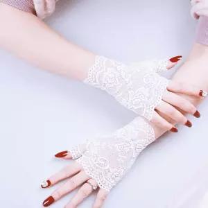 망사 토시 여성 반장갑 레이스 팔토시 숏 M11860 bGR7+8jfW