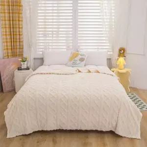 꽈배기 담요 극세사 겨울 밍크 차렵 모달 무릎 이불 담요