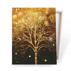 명화풍경 화려한 황금 나뭇가지 보석십자수 캔버스 40x50cm