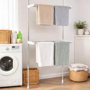 [아트박스]/보노하우스 접이식 베란다 빨래건조대 2단