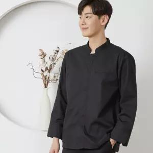 블랙 긴팔 일식가운 일식조리복 조리사복 주방유니폼 Ffl8+1Utk